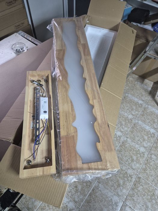 Уникална! /LED/ димируема висяща  лампа  с дистанционно управление