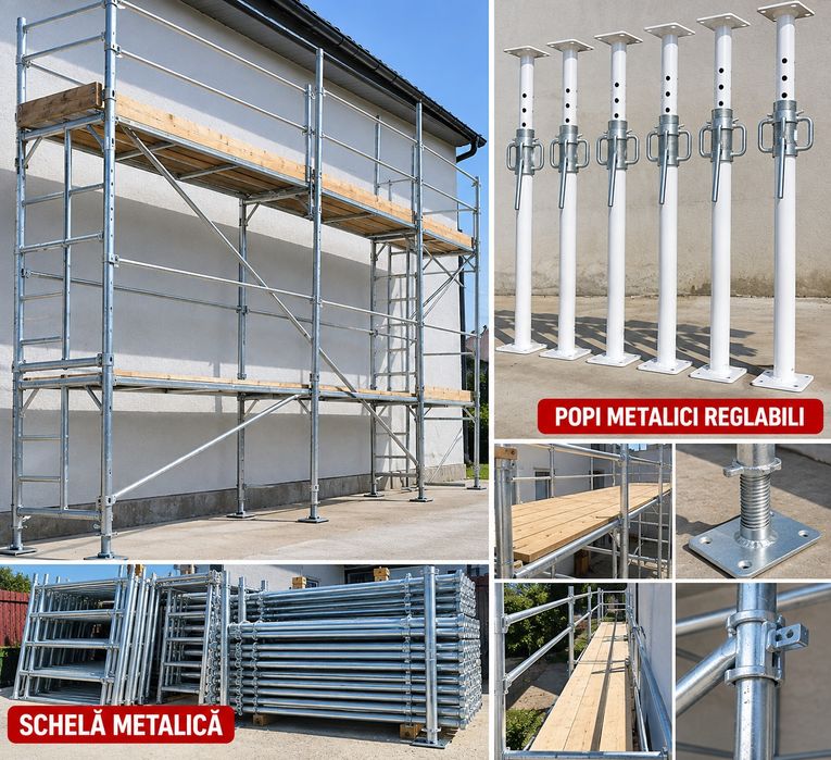 Închiriez popi metalici si schela  pentru construcții