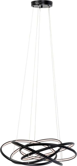 Kare Design Висяща LED лампа Полилей Saturn Black 72cm