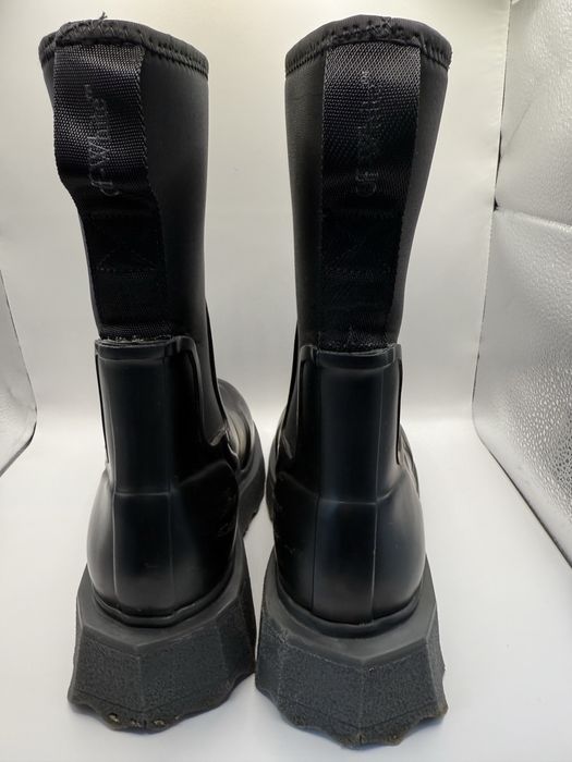 OFF WHITE lether snow boots
