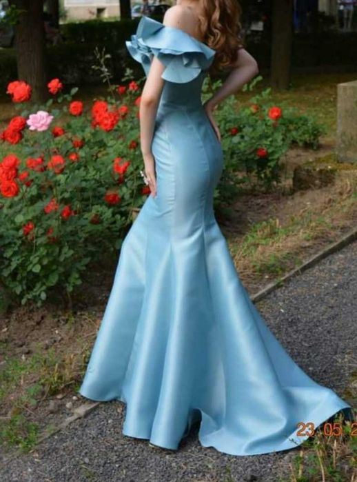 Rochie originală Tarik Ediz din tafta, purtată o singură dată