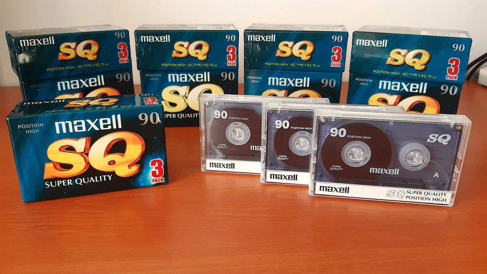Casete audio noi, sigilate, MAXWELL SQ Chrome, Type II, 90minute