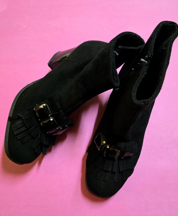 Sagan велурени боти с камъни - 39