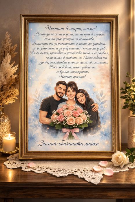 3Д рамки с вечни рози за 8-Март!