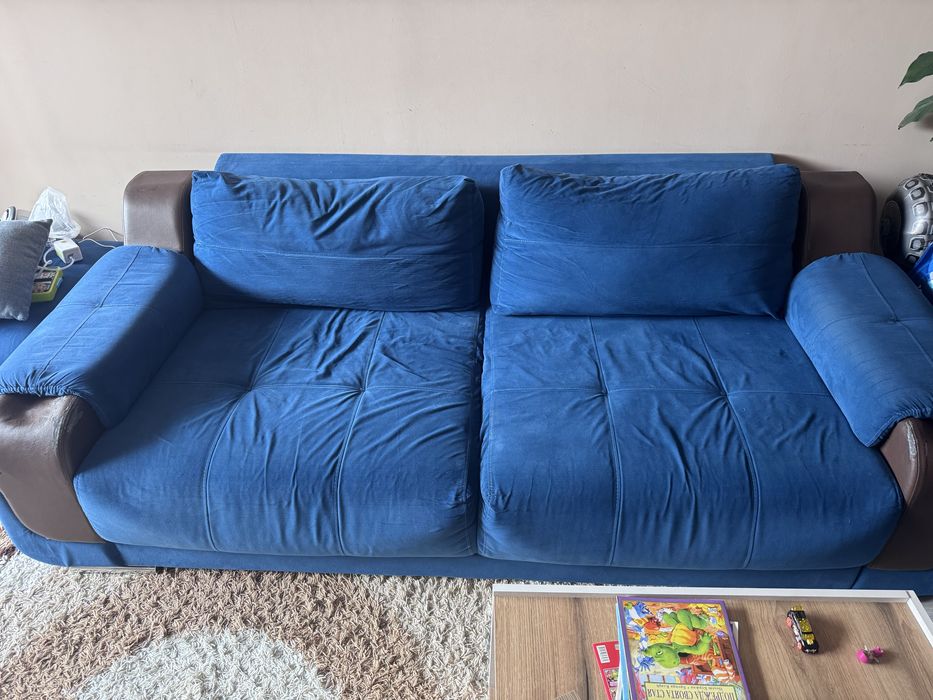 Дивани - сини разтегателни