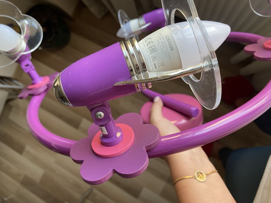 Lustra dormitor fete mov