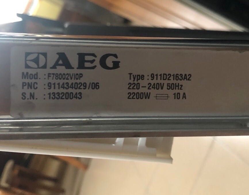 Съдомиялна AEG F78002 VI0P за части