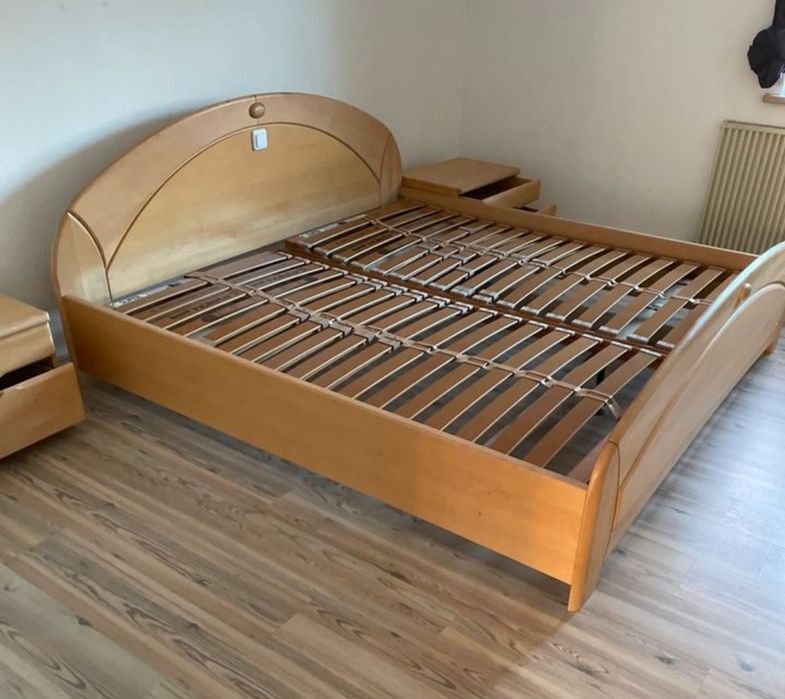 Pat dormitor din lemn masiv 1,8 m x 2m