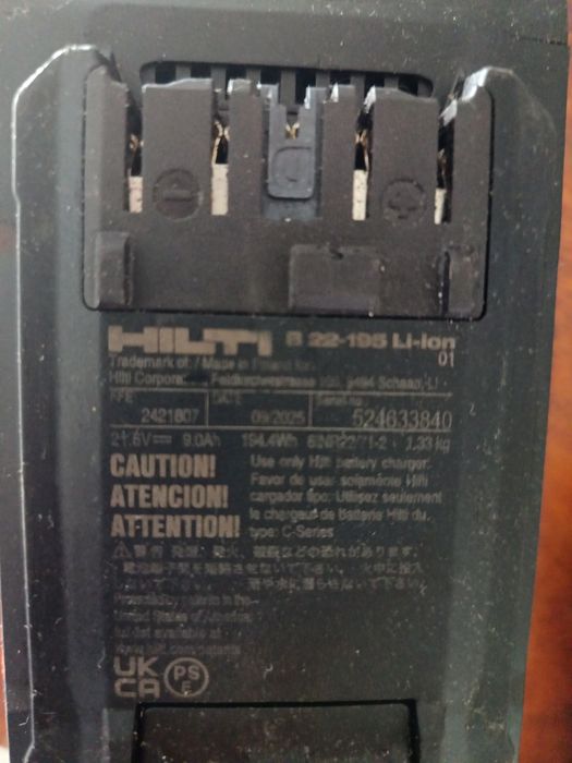 Bateri Hilti nuron an fabricație 09-2025 9 ah