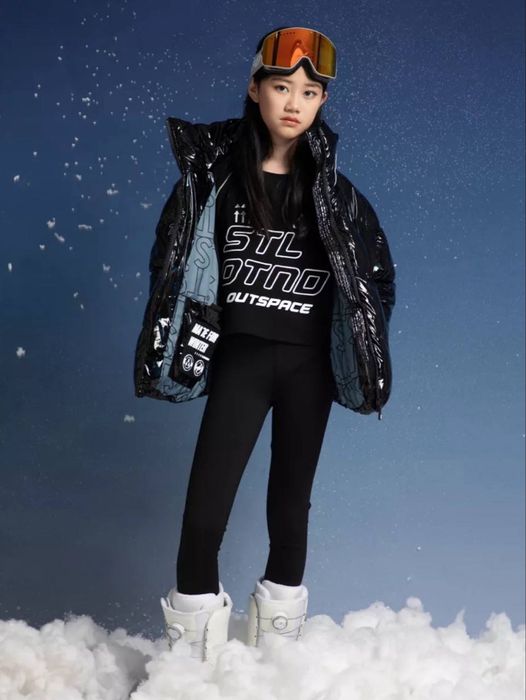 Пуховик оверсайз для девочки