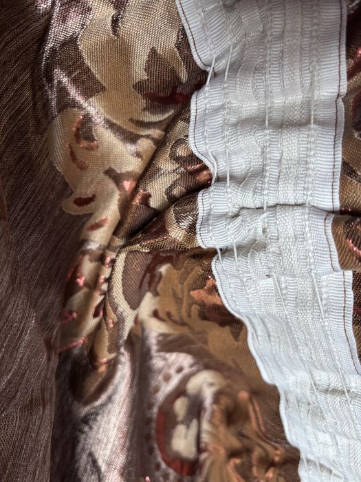 Шторы и тюль коричневые