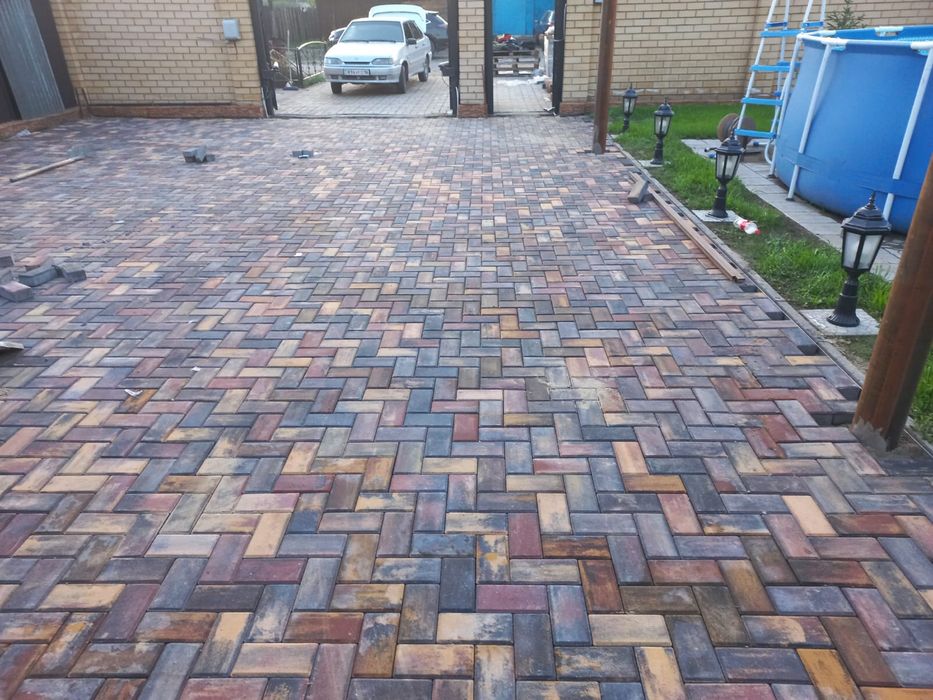 Укладка брусчатки