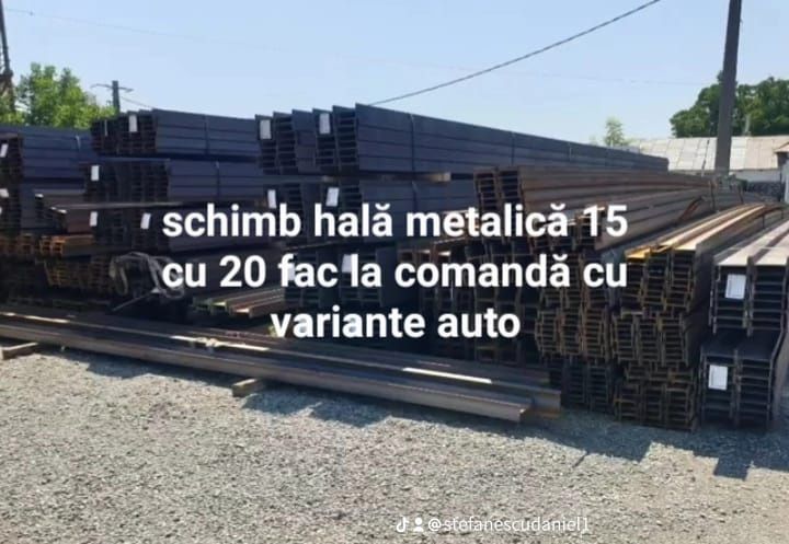 Vand hală metalică 10 X 20