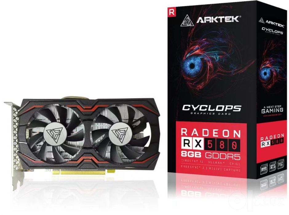 RX 580 8GB sotiladi srochno abmen bor kampyuterga aloqador narsalaga
