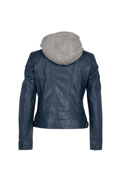 Geaca de Piele Dama Mauritius Albastra GWAlice