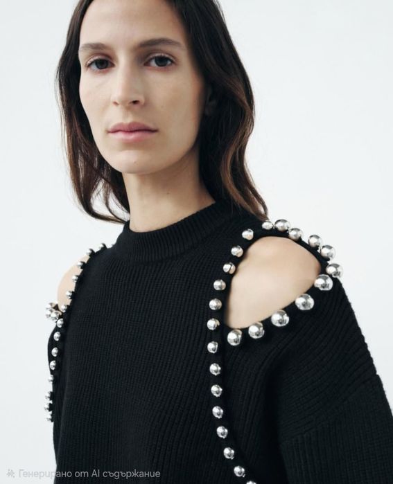 Пуловер Zara черен