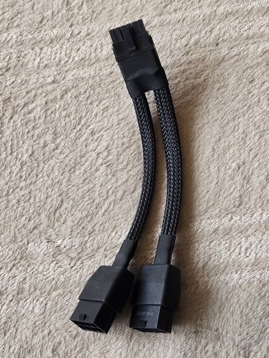 Adaptor / conector placa video 16‑pin la 12VHPWR, PCIe 5.0, nou