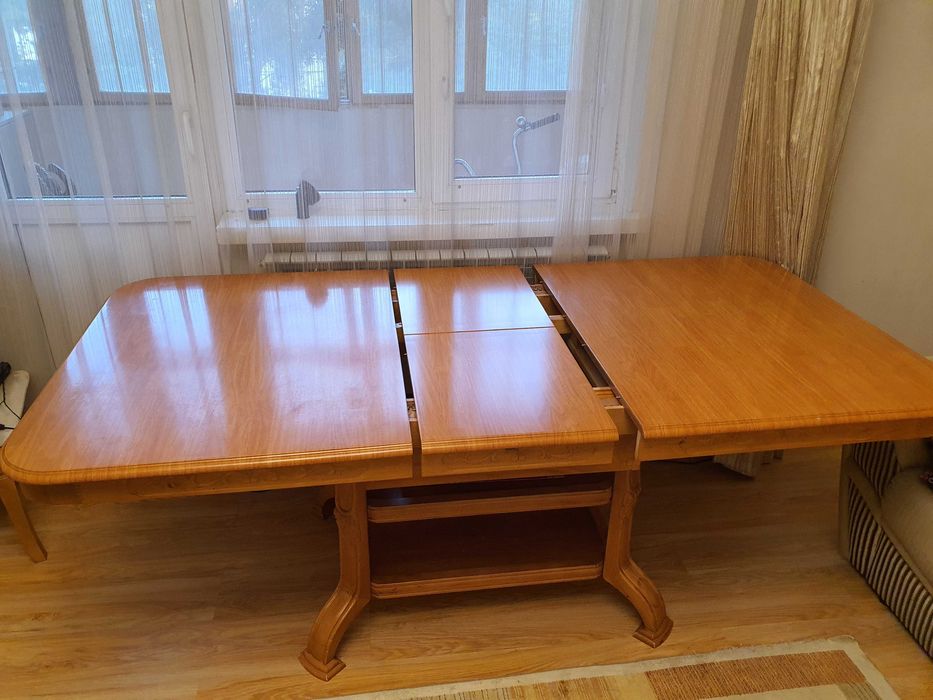 Стол Деревянные Обеденный со Стульями