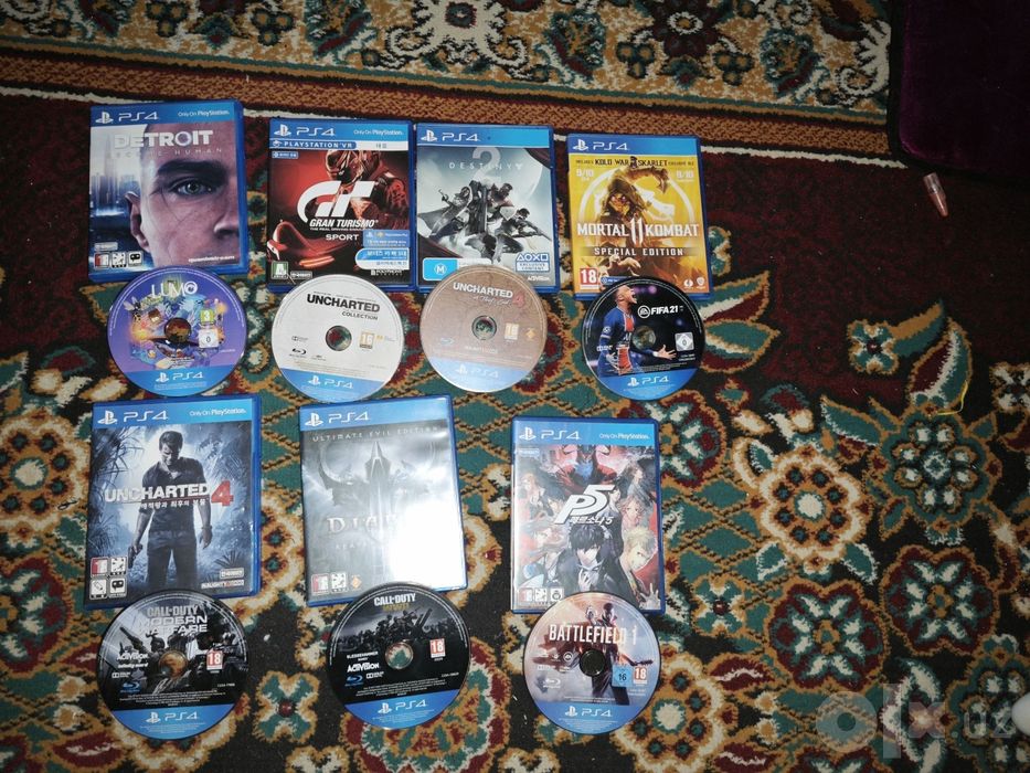 PlayStation 4 va 5 ga disklar soni 15 ta