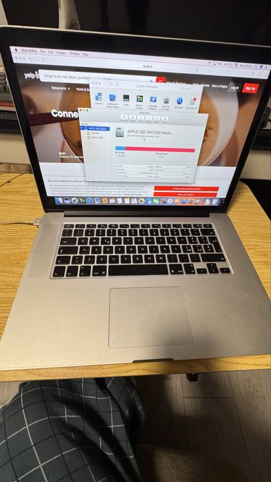 Macbook pro 15inch,retina ,2012 256gb, ram16gb,intel i7