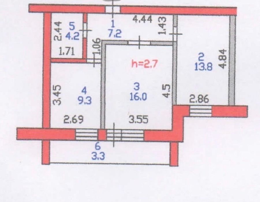 Продам 2 ком квартиру 8/9 новостройка р-он Изюминки