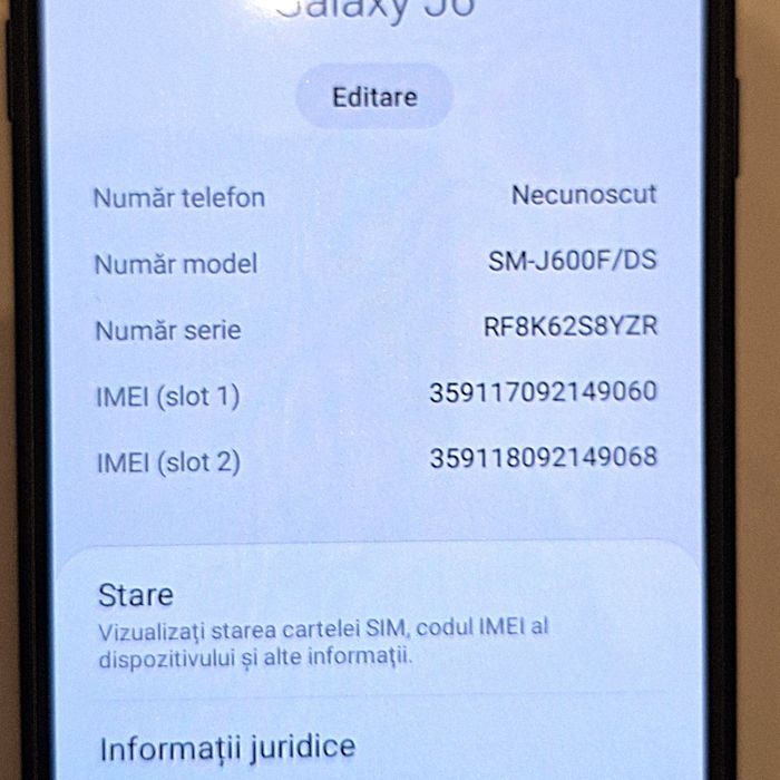 Samsung Galaxy J6, Dual SIM, negru