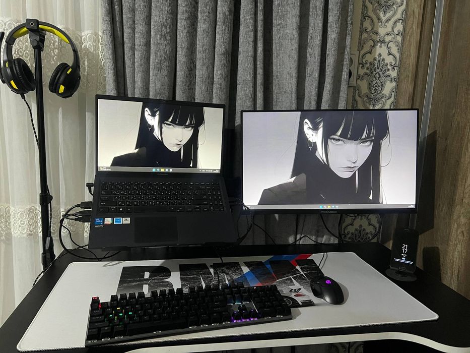 Polniy Setup sotiladi! Asus ExpertBook + Monitor + Stol va hamma devay