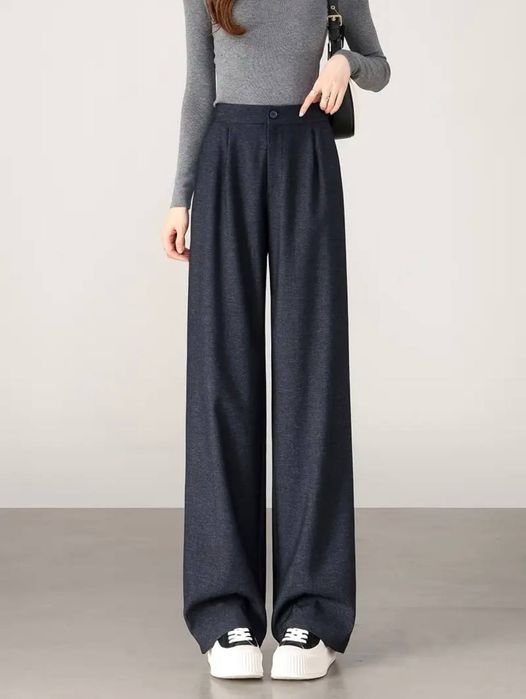 Кэжуал брюки темно синие