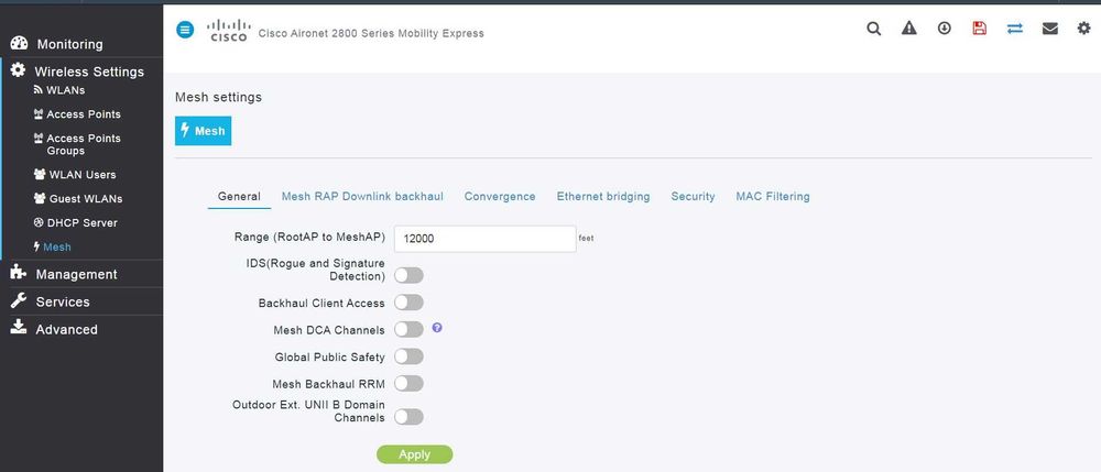 Cisco AIR - AP 2802I Mobility Express + AIR - CAP 3702I WLC