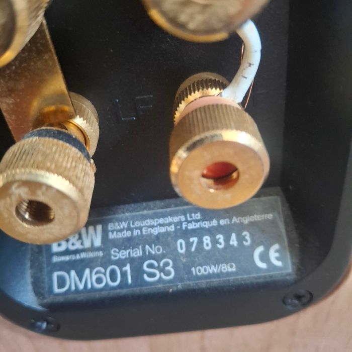 Boxe Hi-Fi Bowers & Wilkins (B&W) DM601 S3 – Made in England