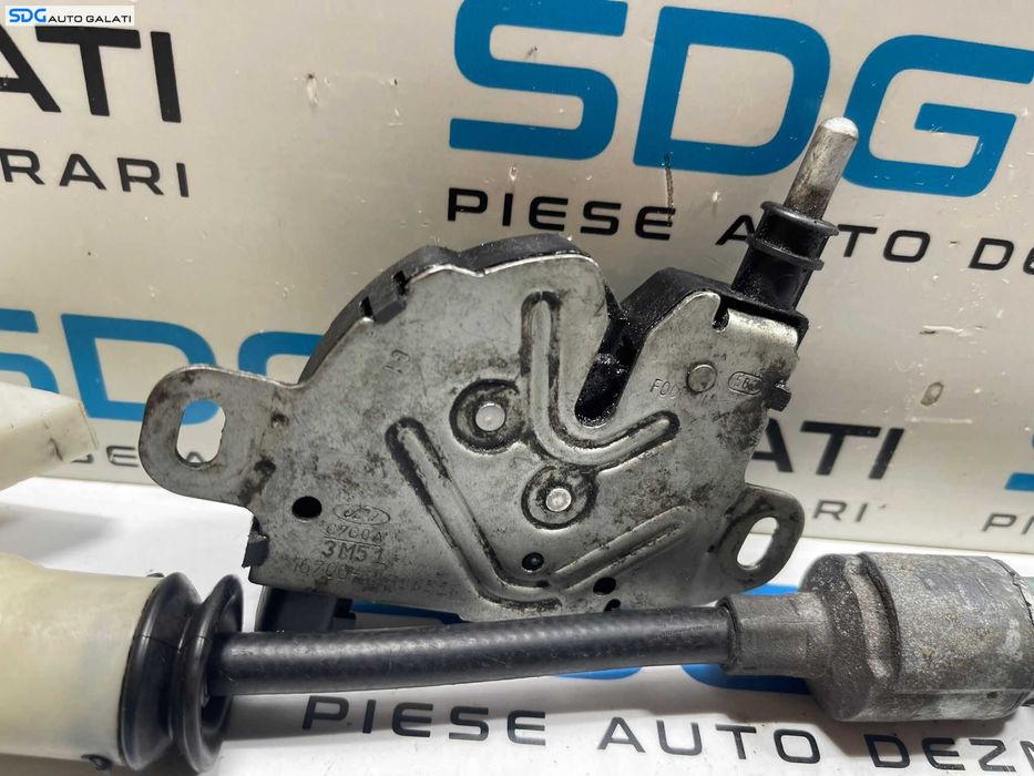Broasca Incuietoare pentru Capota Motor cu Tija Butuc si Lama Cheie Ford Focus 2 2004 - 2010 Cod 3M51-16700-AB [B3478]