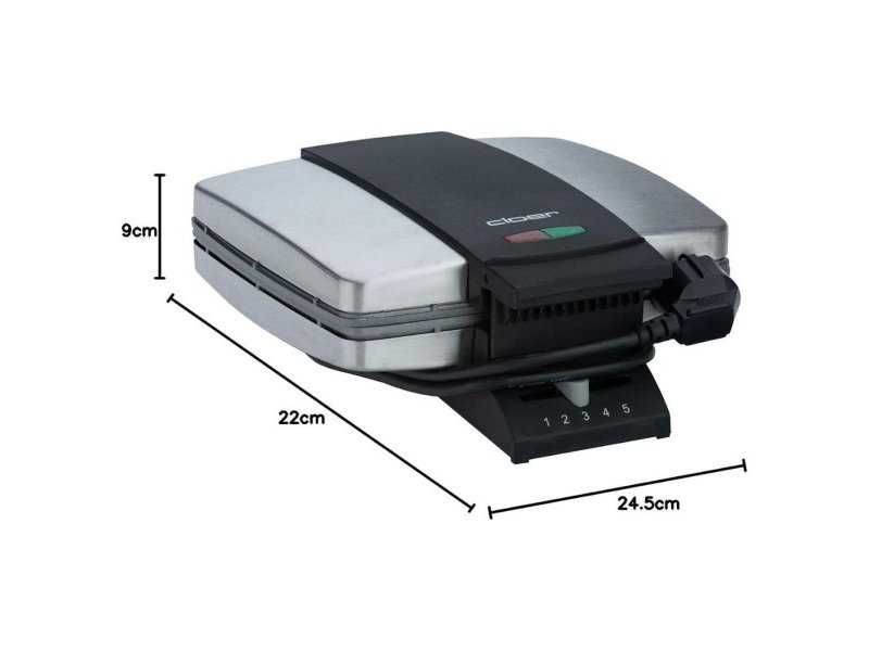 Гофретник за Белгийски Гофрети с Незалепващо покритие Cloer 1445