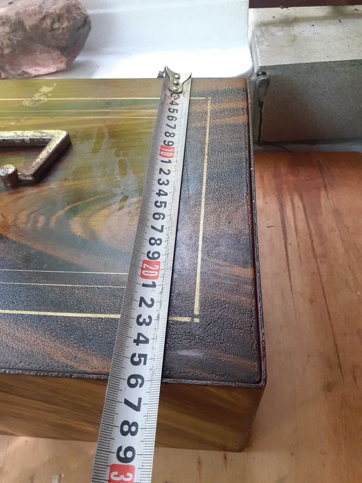 Стара каса сейф касетка банка с ключ