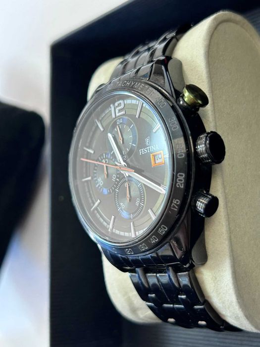 Ceas Festina F20344 Tachymeter Cronograf Negru pentru Bărbați |