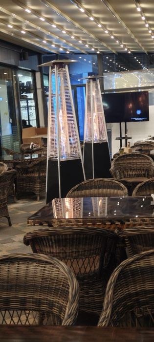 Уличный камин aiwa 2001 черный и серый