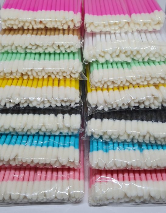 Четки за мигли, Микрофибърни четки, четки апликатори, Пръстени палетки