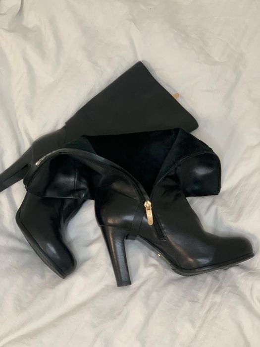 Сапожки кожаные осенние