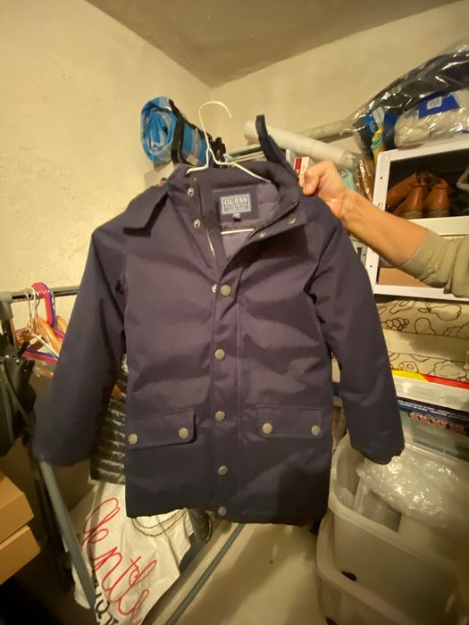 Детско яке пух монклеар двулицево яке и елек