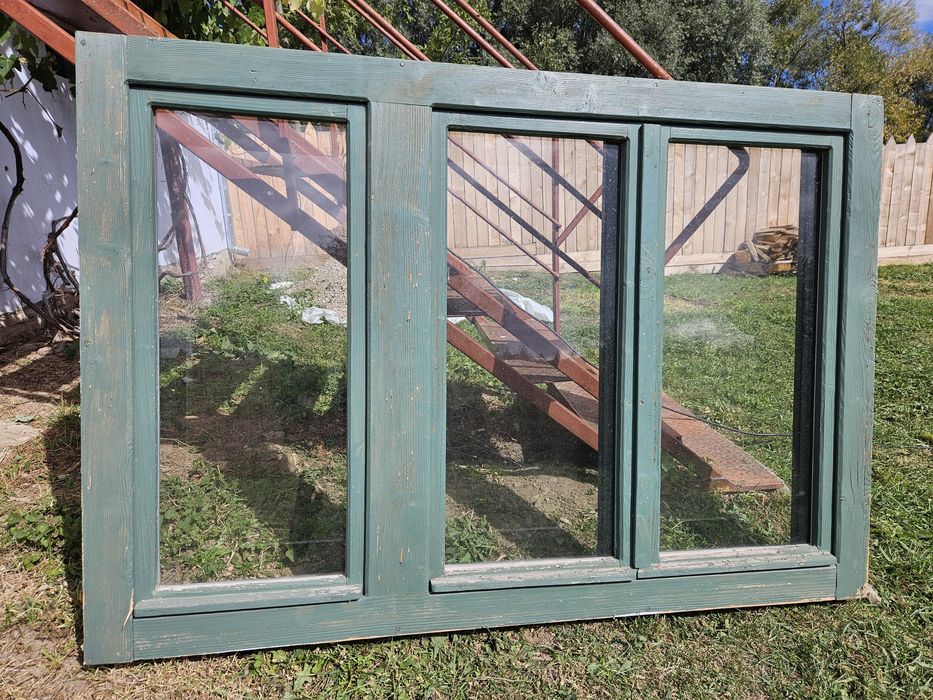 Ferestre tradiționale duble din lemn 175 x 120 cm