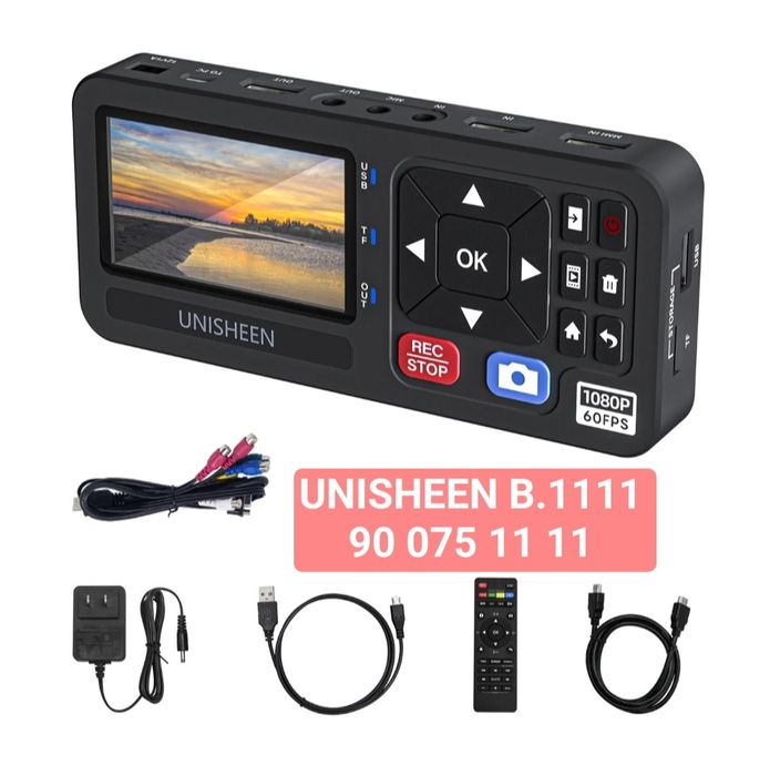 Unisheen UR500 | Оцифровка VHS
видеокассет | запись на флешку