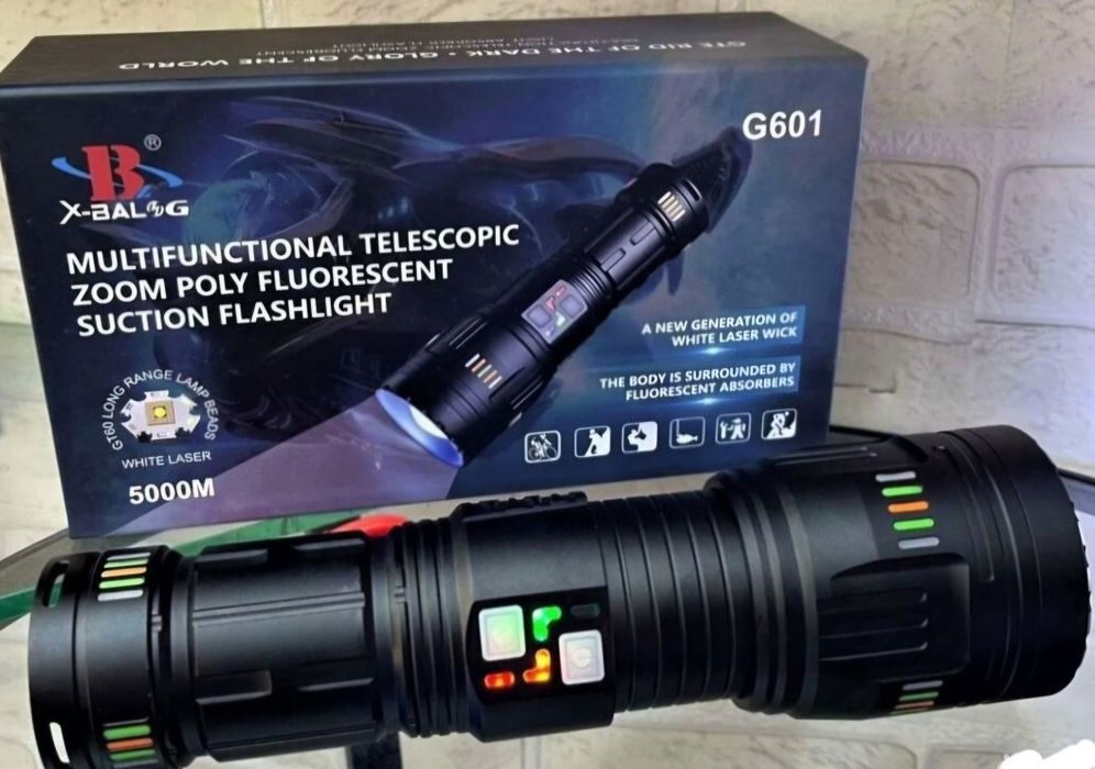 Повербанк-мощный фонарь 2 в 1