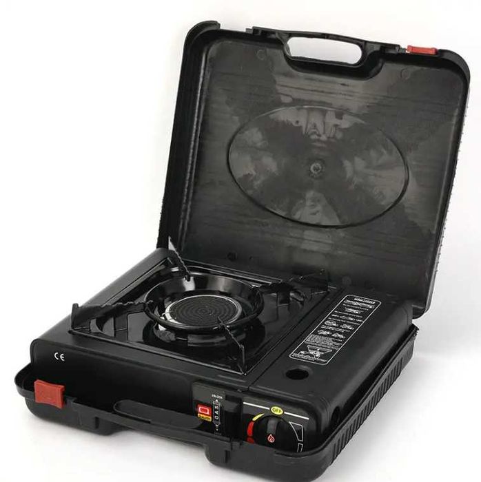 ГАЗОВАЯ ПЛИТА В ЧЕРНОМ ЦВЕТЕ-34 см Для пикника Доставка бесплатно