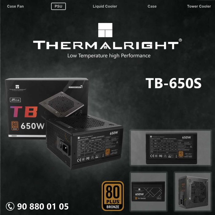 Thermalright TB650S BLACK Power Supply