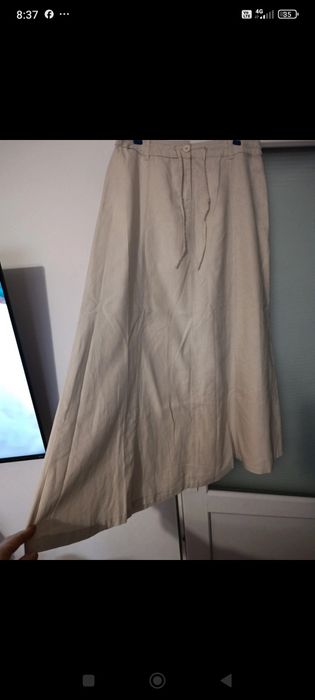 Fustă lungă Speccio din Bumbac și In Nouă