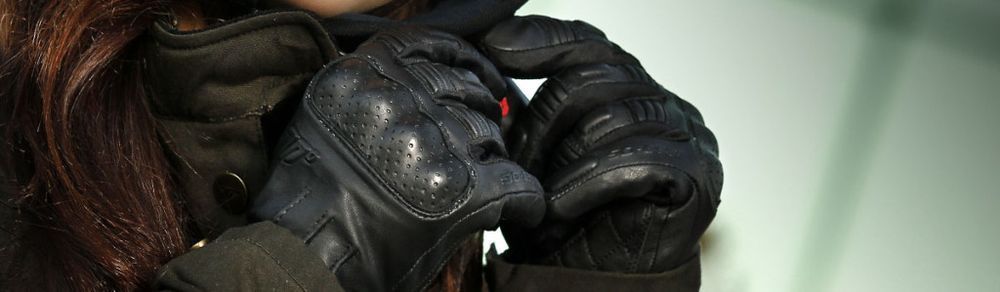 Manusi dama piele Urban Seventy SD-C33 negru moto