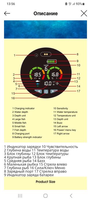 Эхолот глубиномер LUCY