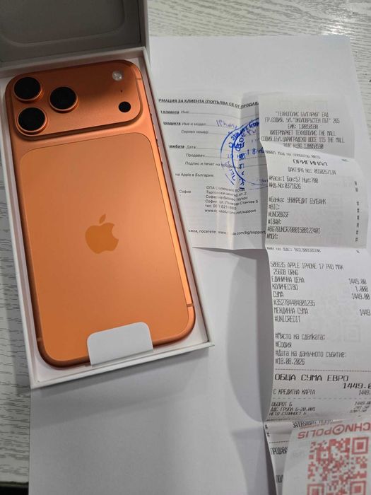 ***ЧИСТО НОВ*** iPhone 17 Pro Mаx 256GB- 24м Гаранция!