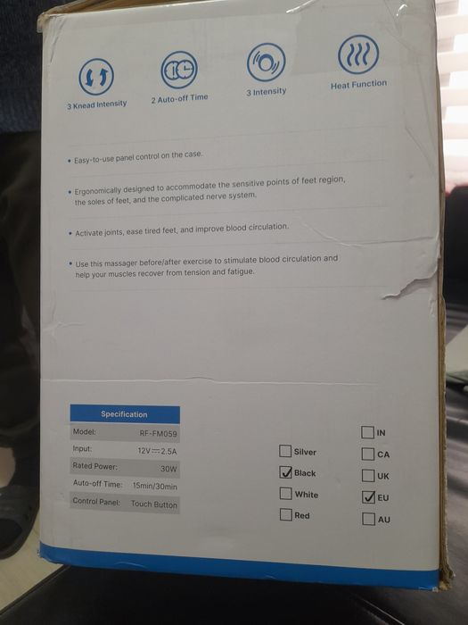 aparat pentru masaj picioare