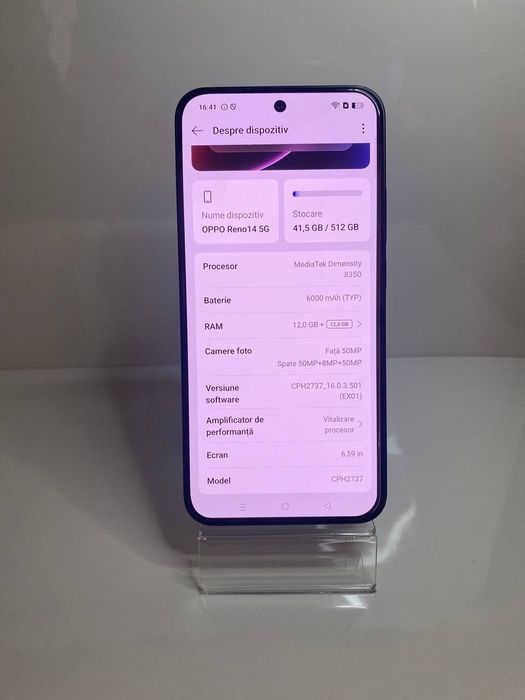Telefon Oppo Reno 14 512 GB Green, Cod 127312