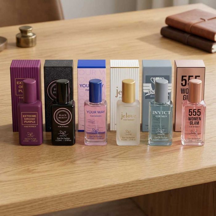 Комплект от 6 броя луксозни парфюма по 22мл – разнообразие от аромати за всеки повод